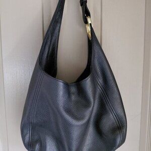 Michael Kors Leather Black Hobo Bag